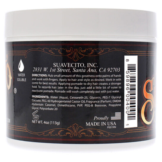 Suavecito Original Pomade by Suavecito for Men - 4 oz Pomade