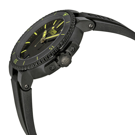 ブラックオプス2 Oris Aquis Date Automatic 36mm Black Dial Black Rubber Watch 733