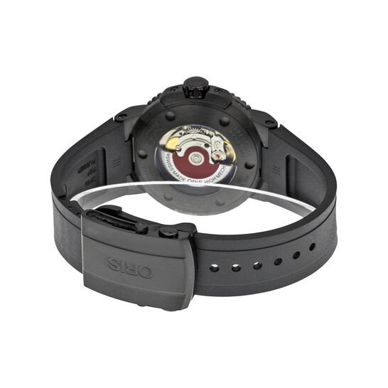 Oris Aquis Date Automatic Black Dial Black Rubber Men's Watch 733