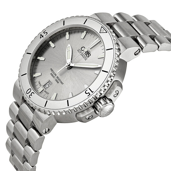 Oris Aquis Date Silver Dial Stainless Steel Men's Watch 01 733