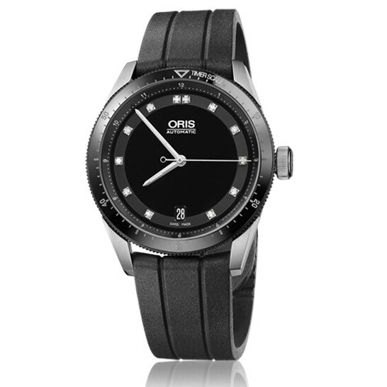 Oris Artix GT Date Diamonds Black Rubber Unisex Watch 01 733 7671 4494-07 4 18 20FC - 546x546