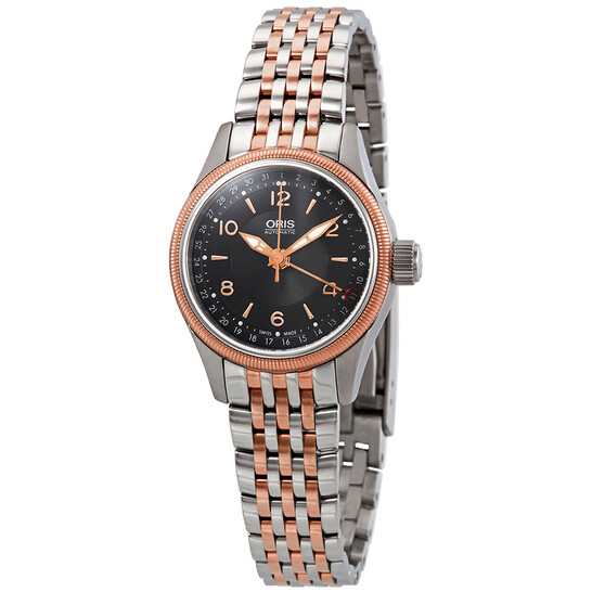 Oris Big Crown Pointer Date Two-tone Automatic Black Dial Ladies