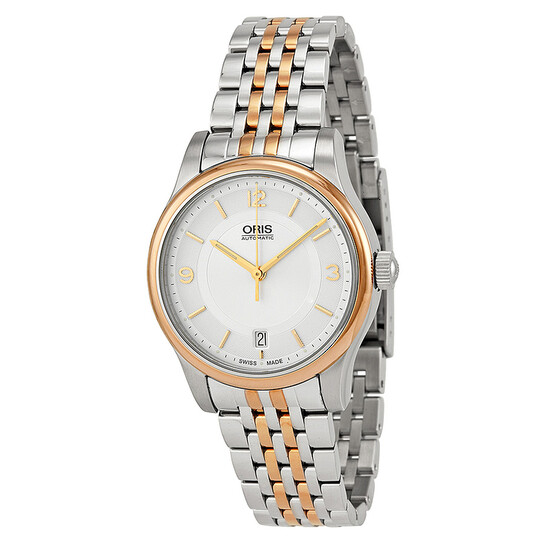 Oris Classic Date Silver Dial Two-Tone Stainless Steel Men's Watch 01 733  7578 4331-07 18 63