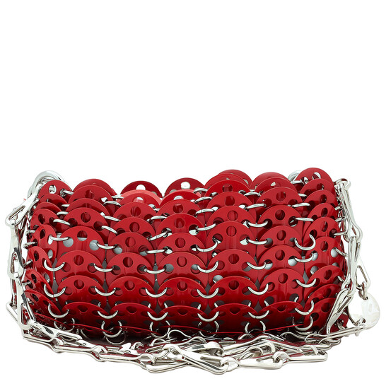 〈Rabanne〉1969 ミニ フリップバッグ（レザー）（関税込み） RABANNE 1969 Nano chainmail shoulder bag | NET-A-PORTER