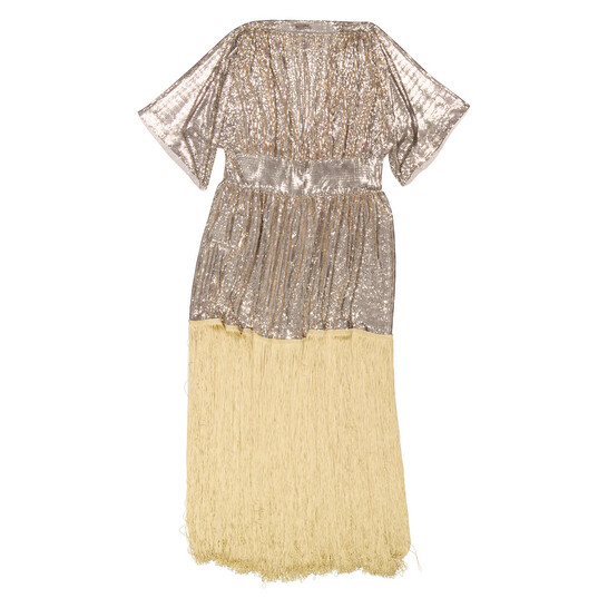 期間限定値下げ　美品⭐️UNOF BACK CROSS DRESS ふじあみ Fringed Knit Maxi Dress - Dresses - Sandro-paris.com