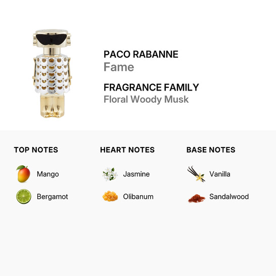 Paco Rabanne Ladies Fame EDP Spray 2.71 oz Fragrances