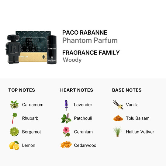 Paco Rabanne Men's Phantom Parfum Gift Set Fragrances