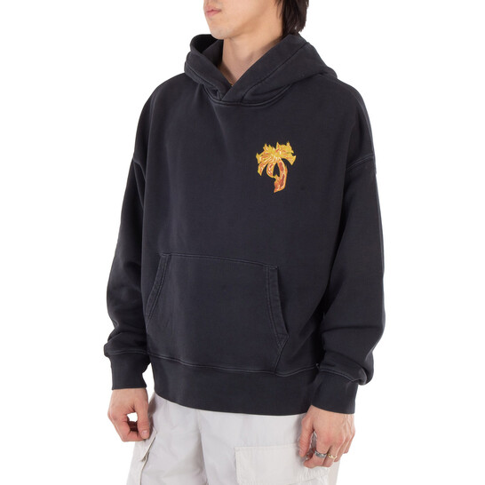 パーカー・フーディ Palm Angels FW24 (PMBB058 F24FLE0051076) Palm Angels Burning Palm Cotton Hoodie, Size Medium