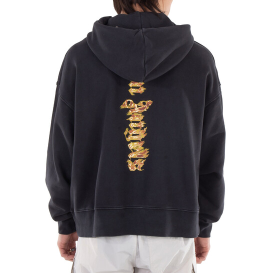 パーカー・フーディ Palm Angels BURNING PALM HOODIE (PMBB058F24FLE005 1076) Palm Angels Burning Palm Cotton Hoodie, Size Medium
