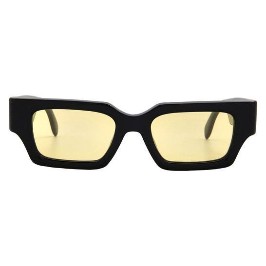 Palm Angels HYDE Yellow Rectangular Unisex Sunglasses  display picture 2