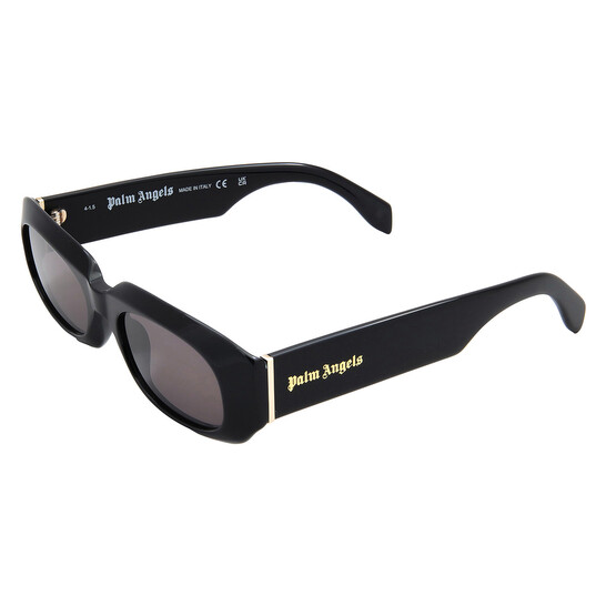 Palm Angels PERI104 NOAH 1007 Rectangle Sunglasses - Black/Grey Palm Angels NOAH Dark Grey Oval Unisex Sunglasses PERI104  main image 4