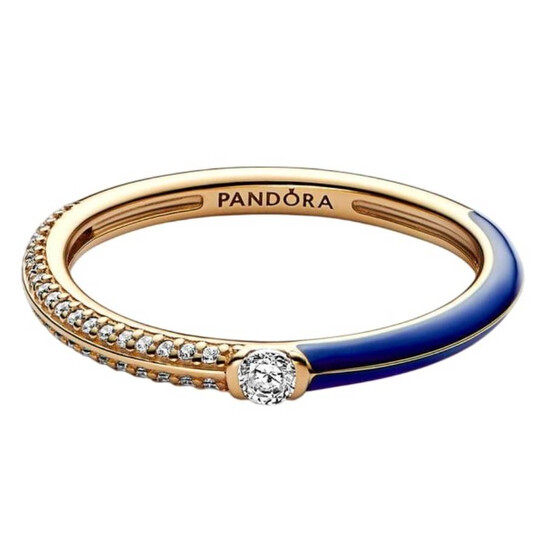 Pandora ME Paved Dual Ring, Size 50 162528C01 Jewelry, Pandora