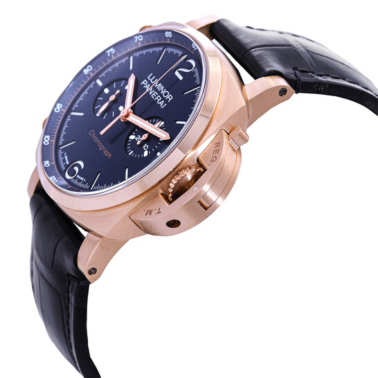 Panerai Luminor Chrono Goldtech Blu Notte Hand Wind Blue