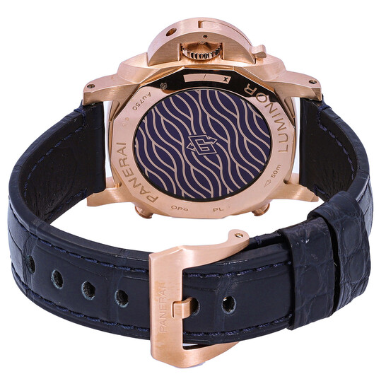 Panerai Luminor Chrono Goldtech Blu Notte Hand Wind Blue