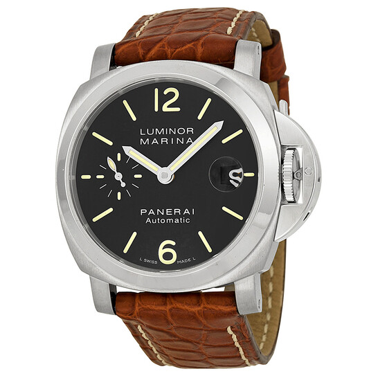 Panerai Luminor Marina PAM00048 自動巻き 時計 Panerai Luminor Marina Automatic Black Dial Men's Watch PAM00048