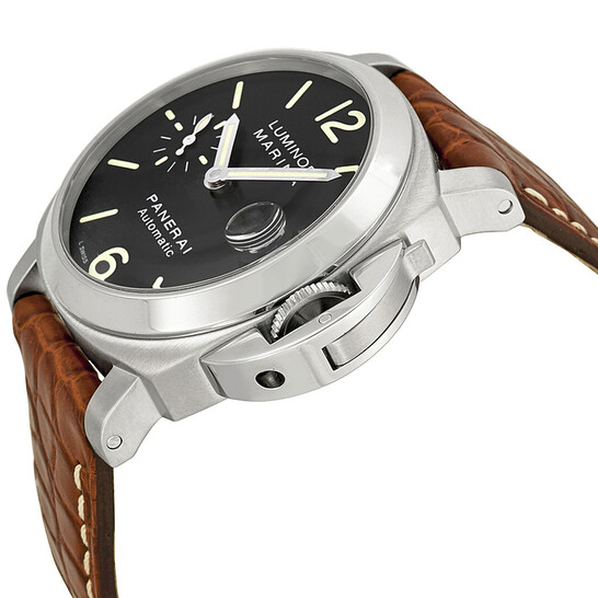Panerai Luminor Marina Automatic Black Dial Men's Watch PAM00048