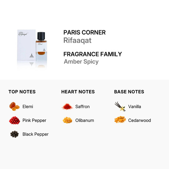 Paris Corner Unisex Rifaaqat EDP Spray 2.87 oz Fragrances