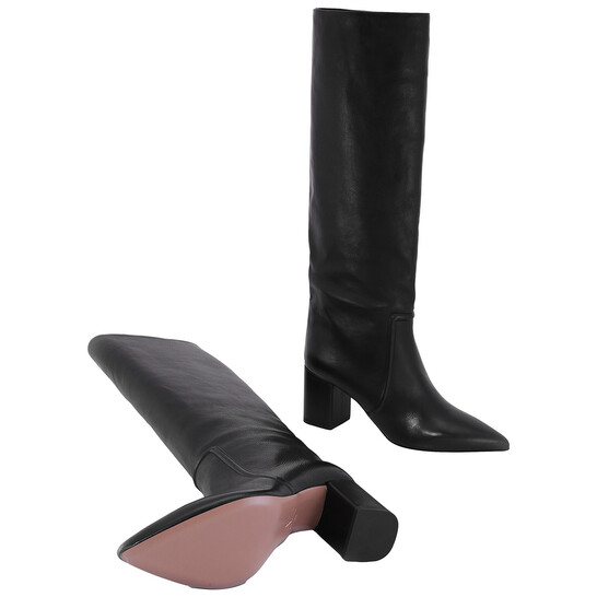 Paris Texas Ladies Black Anja 70mm Leather Boots Brand Size 35 US paris-texas-ladies-black-anja-70mm-leather-boots-brand-size-35-us