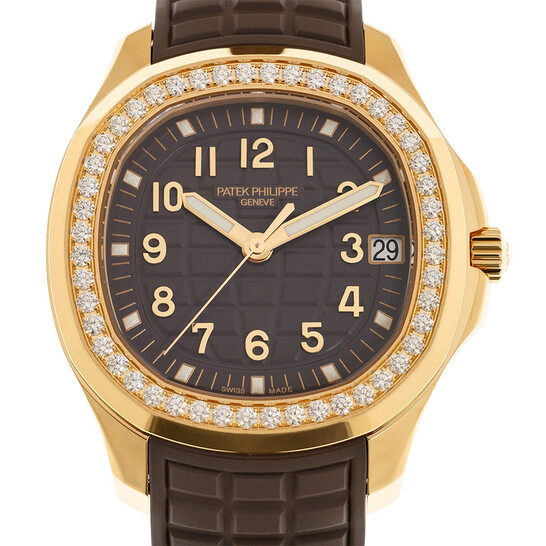 Patek Philippe Aquanaut Luce Automatic Diamond Brown Dial Ladies Watch 5268-200R-010 - 546x546