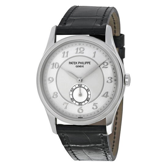 Patek Philippe Calatrava Automatic Silver Grey Dial Platinum Men's