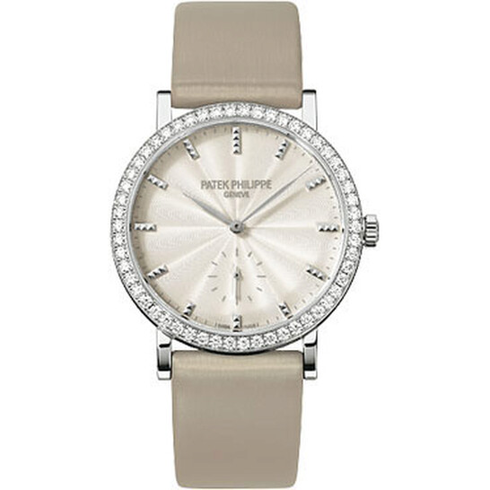 Patek Philippe Calatrava Cream Dial 18kt White Gold Ladies Watch 7120G - 546x546