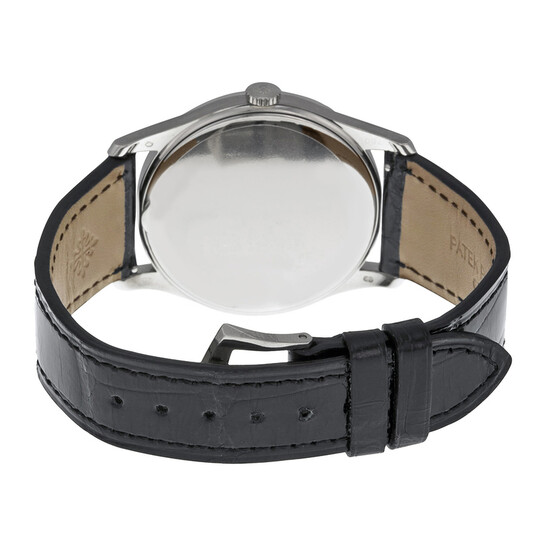 Patek Philippe Calatrava Silver Dial 18 kt White Gold Men's Watch