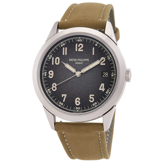 Patek Philippe Calatrava Textured Charcoal Gray Dial Automatic