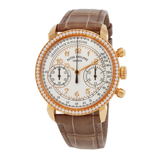 Patek Philippe Complications Silvery Opaline Dial Ladies Hand Wound Diamond Watch 7150/250R-001 - 546x546