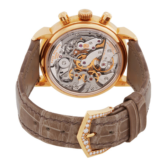 Patek Philippe Complications Silvery Opaline Dial Ladies Hand Wound Diamond Watch 7150/250R-001 - 546x546 Image #3