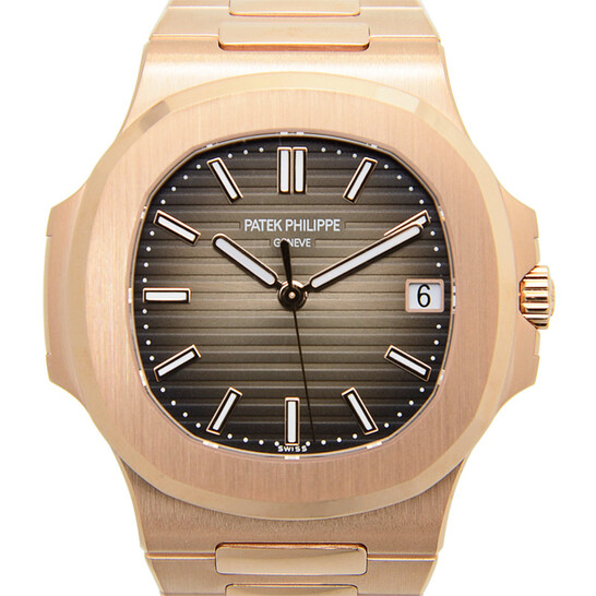 Patek Philippe Nautilus Brown Dial 18K Rose Gold Automatic Men's Watch  5711-1R-001