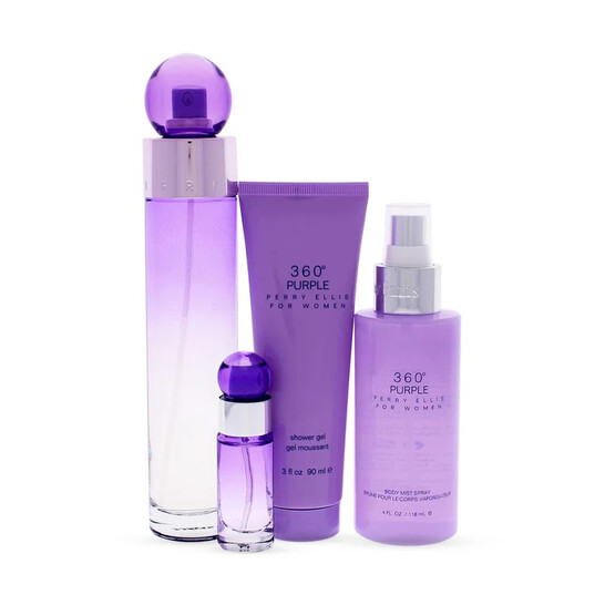 Perry Ellis Ladies 360 Purple for Women Gift Set Fragrances