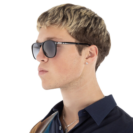 Persol Blue Gradient Pilot Men's Sunglasses PO9649S 95/Q8 55