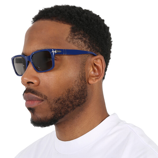 Persol Po3272s Blue Persol Sunglasses Persol Dark Grey Rectangular
