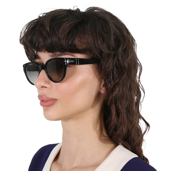 Persol Gradiente Grey Round Ladies Sunglasses PO3287S 95/71  display picture 2