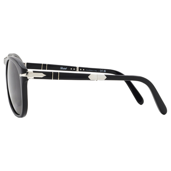 Persol Steve McQueen Dark Grey Folding Pilot Men's Sunglasses