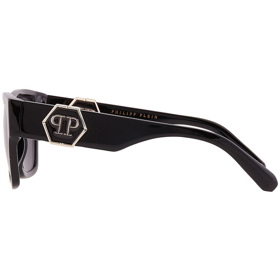 Philipp Plein Grey Square Unisex Sunglasses SPP042M 700F 54  display picture 1