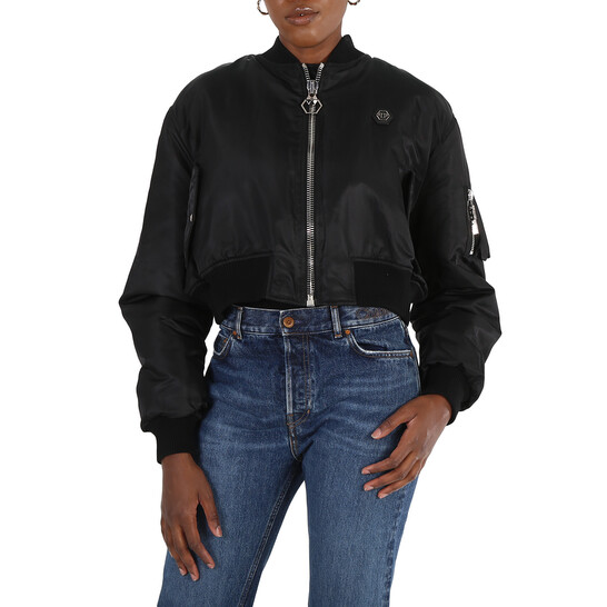ジャケット PHILIPP PLEIN Women Outer FAAC WRF0419 PTE003N02 Black philipp plein womens puffer black jacket real fur trim hood