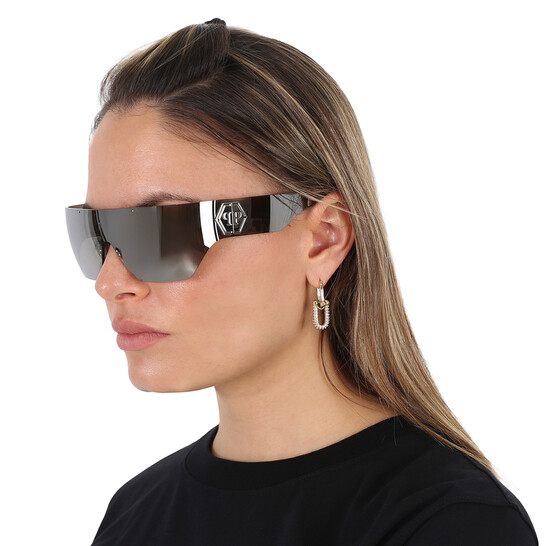 NEW PHILIPP PLEIN SUNGLASSES PALLADIUM WOMEN EYEWEAR SPP029M 579X Philipp Plein Sunglasses SPP029M 579X - Best Price and  main image 3
