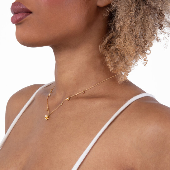 Piaget Rose 18k Rose Gold 0.38 CT Diamond Necklace - 546x546 Image #3