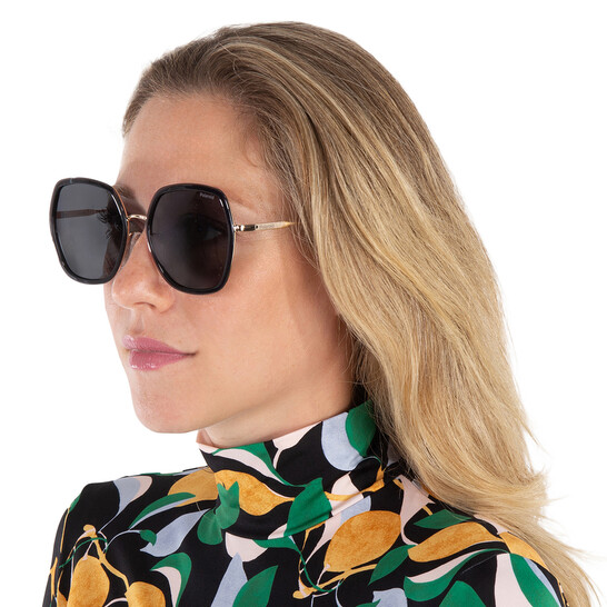 Polaroid Core Polarized Grey Butterfly Ladies Sunglasses PLD  display picture 2