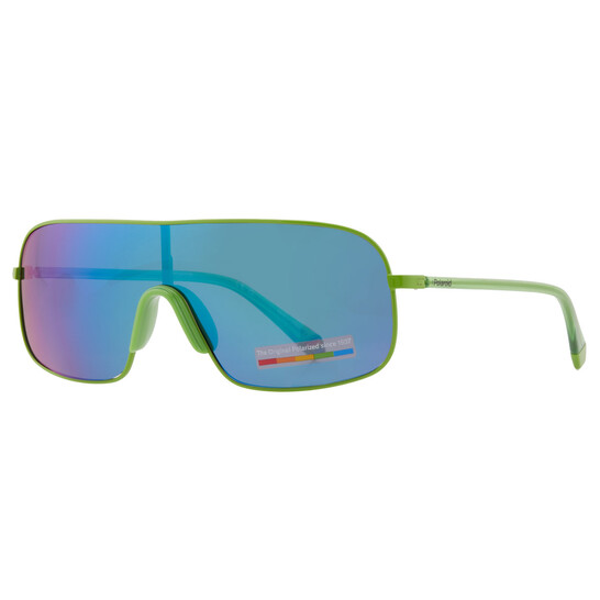 Polaroid Polarized Grey Green Mirror Shield Unisex
