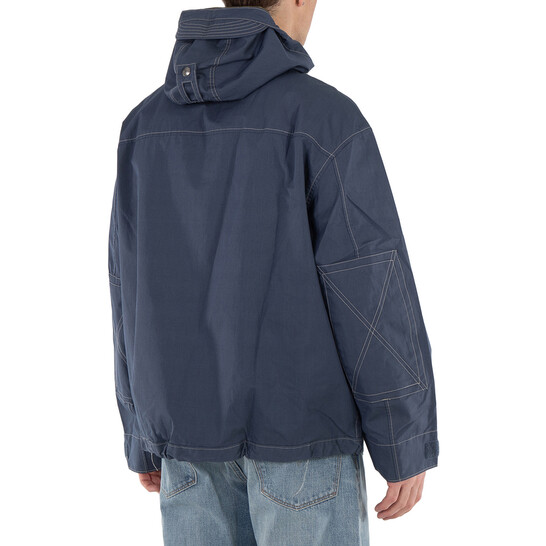Polo Ralph Lauren Contrast-Stitch Twill Hooded Jacket, Size