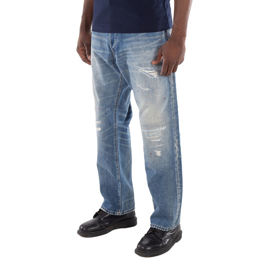 デニム・ジーパン Polo Ralph Lauren Broken Denim Jeans Heritage Rider Bootcut Jean