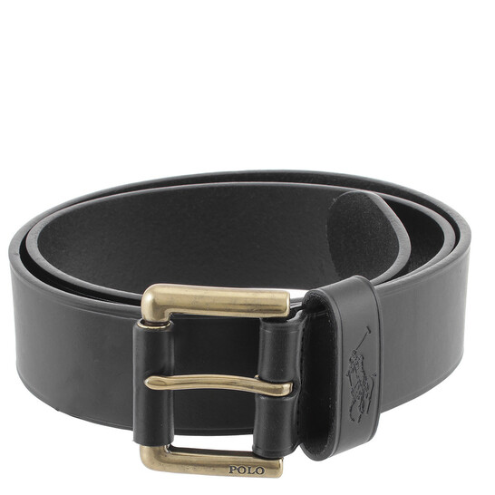 Polo Ralph Lauren Engraved Buckle Leather Belt, Size 36  display picture 1