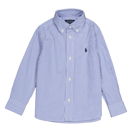 Polo Ralph Lauren Kids Striped Long Sleeved Oxford Shirt Size 3Y Polo Ralph Lauren Kids Striped Long Sleeved Oxford Shirt Size 3Y