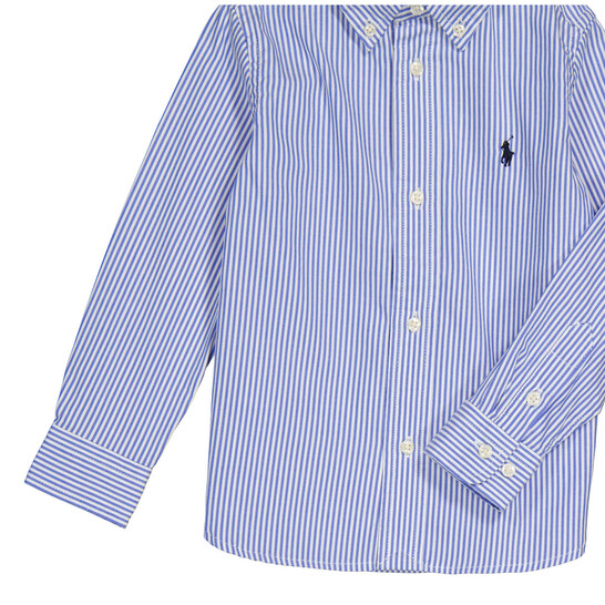 Polo Ralph Lauren Kids Striped Long Sleeved Oxford Shirt Size 3Y Polo Ralph Lauren Kids Striped Long Sleeved Oxford Shirt Size 3Y