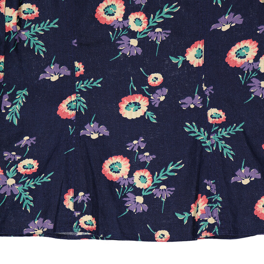 Polo Ralph Lauren Ladies Floral Print Linen Puff Sleeve