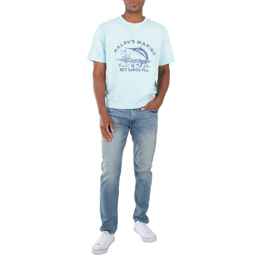 Polo Ralph Lauren Marina Short-Sleeve Graphic Sweatshirt, Size