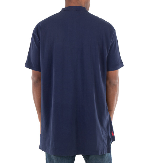 Polo Ralph Lauren Navy 20/1 Big Fit Logo Mesh Polo Shirt