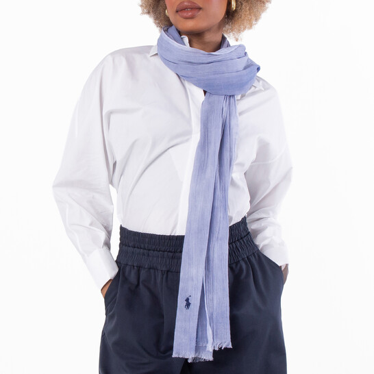 Polo Ralph Lauren Patchwork Linen Polo Scarf 449973180002